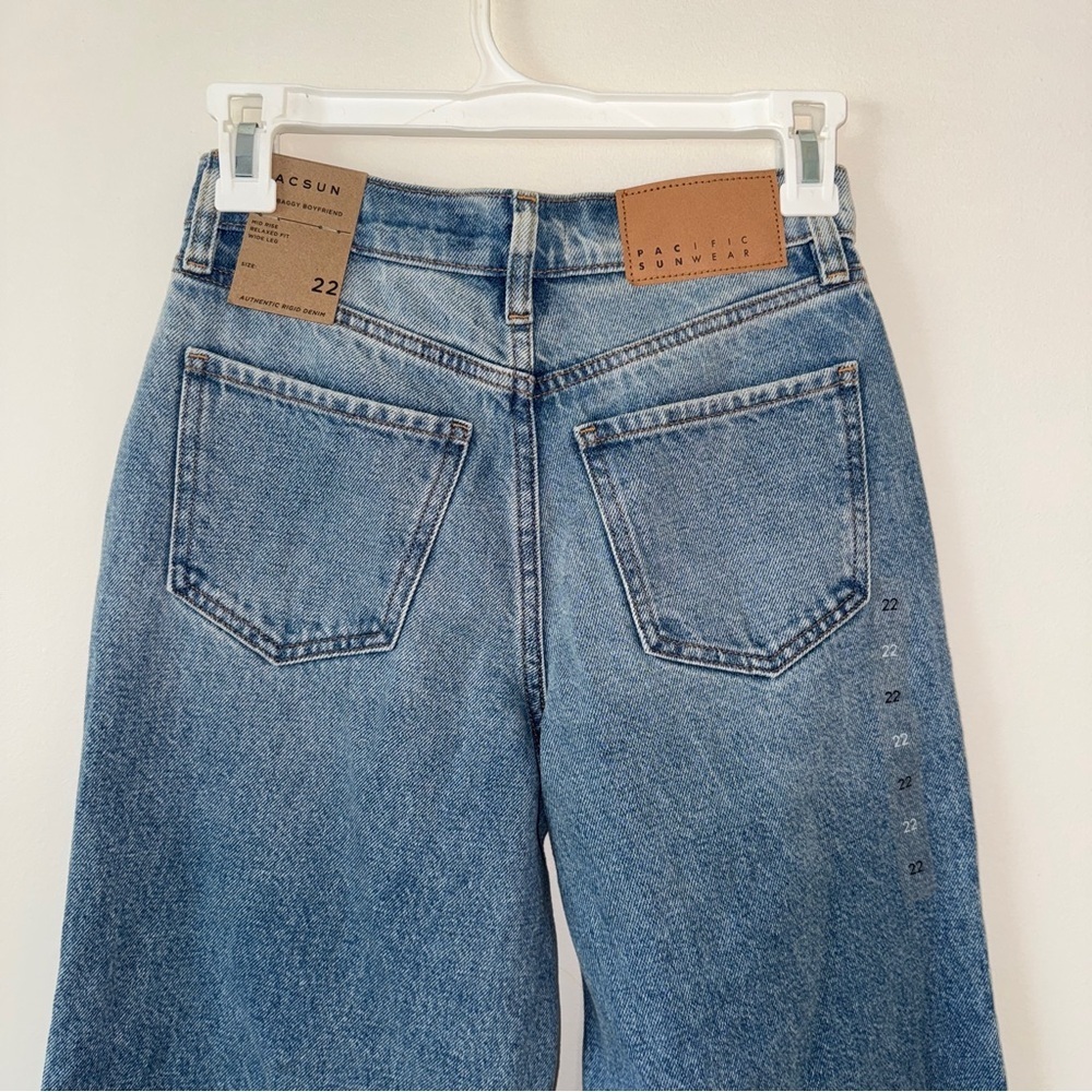 NWT PacSun Cali Medium Indigo Baggy Boyfriend Jeans 22 - Picture 6 of 7
